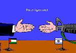 Peace agreement, Israeli style (cartoon by Latuff)