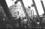 the activists make a move now to assemble for the big demo to the border