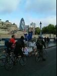 New buildings and old are livened up by the cycle sound system