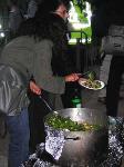 Free food at anti-DSEi dinner