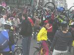 Cycle power outside Downing Street