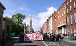 the last metres from the prisoner soli demo to the streetparty