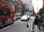 Police blocking Oxford Street after telling us not to do so.