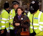Police remove non violent protestors