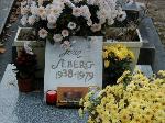 Jean's grave at Montparnasse Cemetery in Paris. It's well tended by fans.
