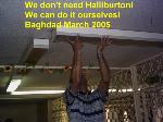 We don't need Halliburton!