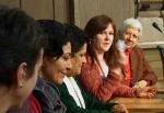 In the Scottish Parliament with MSP Rosie Kane 