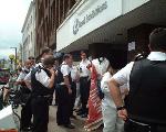 police & pickets