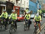 Police bringing up the rear