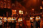 Police move in to disperse crowds outside The Forest