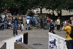 Skater in Bristo Square