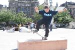 Skater in Bristo Square