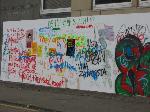 The same wall two days later