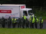 Bobbies looking for a riot