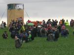 People reaching Gleneagles perimeter fence...