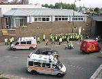 15 clowns escorted by 35+ Met Police
