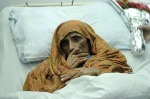 Naqshah Bib in hospital in Rawalpindi.