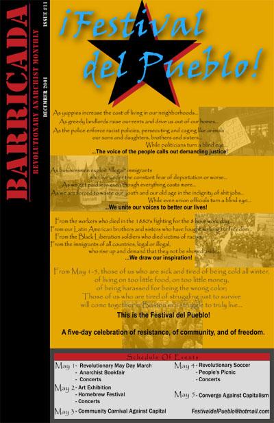 Festival del Pueblo Poster/Barricada December Cover