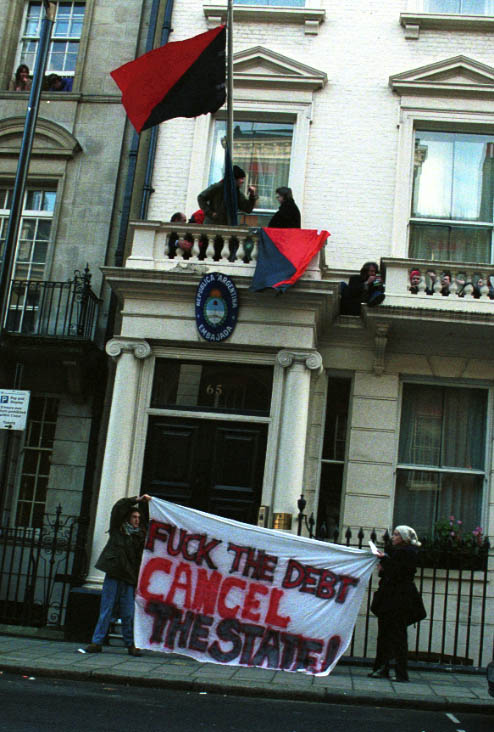 Pictures from Anarchist Embassy Occupation