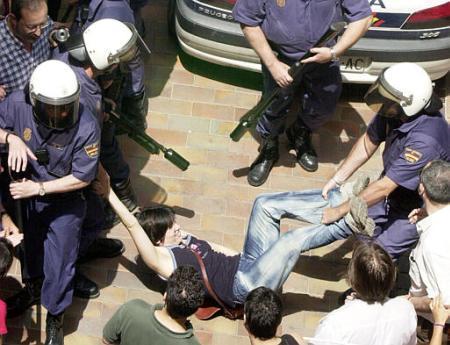 Demos in Spain meet police repression