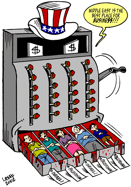 Dead bodie$ (by Latuff)