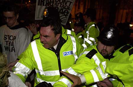 Police repression in Whitehall