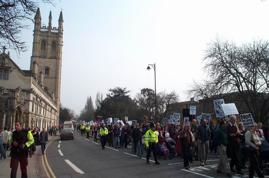 Oxford Stop the War Rally 29 March 03