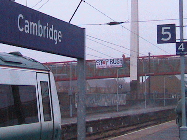 Cambridge station this morning