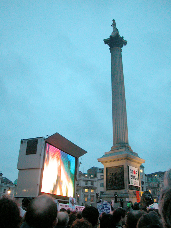 Speaches in Trafalgar Square