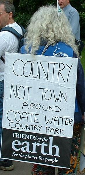"Country not town around Coate Water Country Park"