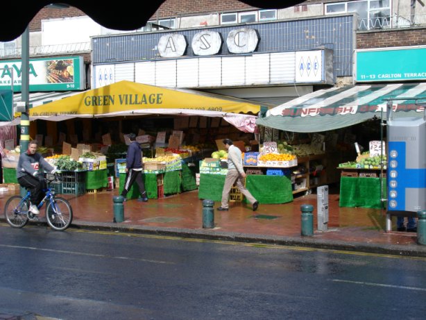 fruit and vegetable shop at Upton Park