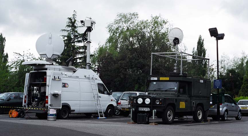 And now the science bit, in the form of the OB vans.