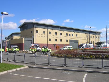 View of Colnbrook detention centre