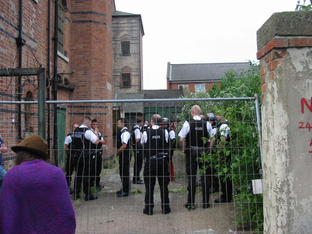 lots of police (we hope there's no real crime taking place somwhere!)