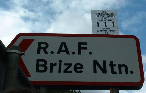 US war materials flights through "RAF"? Brize Norton