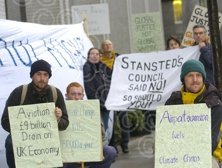 Demonstrators outside Aberdeen Town House
