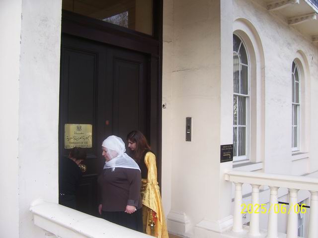 delivering a 'letter' to the embassy