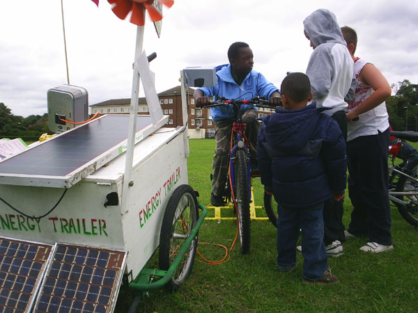 Energy trailer and pedal generator