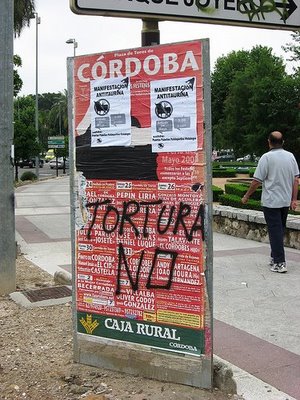 PRO-BULLFIGHT POSTERS DESTROYED (Spain)