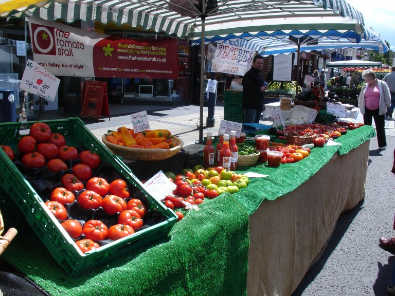 Isle of Wight tomato stall