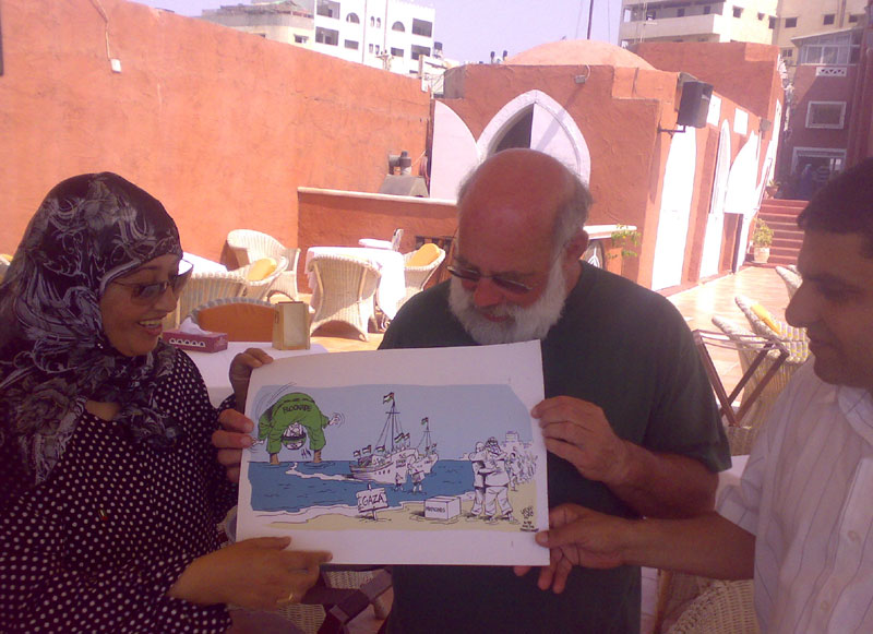 Laila Shaheen and Jeff Halper in Gaza 1