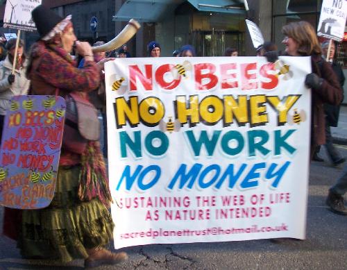 No bees, no honey. No work, no money