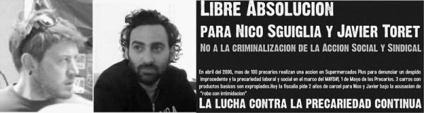 flyer: acquittal for nico and toret