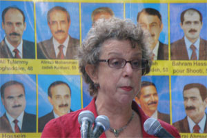 Martha-Jean-Baker - London Rally to save lives iranian dissidents in Ashraf