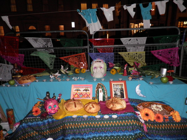 day of the dead mexico altar. Day of the Dead Altar in front