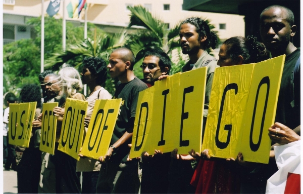 The islanders protest use of Chagos as a base for the bombing of Iraq