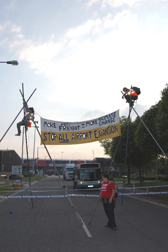 Blockade of World Freight Centre at Manchesrer Airport - May 2010