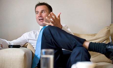 Jeremy Hunt - Now in charge of the BSkyB takeover bid