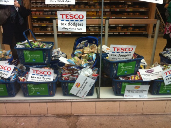 Tesco Every Fiddle Helps - tax dodging brands taken off the shelves