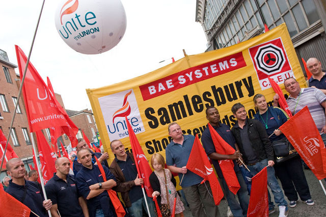 Samlesbury Joint Shop Stewards Committee at Demo
